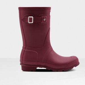 HUNTER BOOTS size 9 red/claret